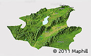 Satellite Panoramic Map of Mohnyin, cropped outside