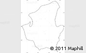 Blank Simple Map of Mohnyin, cropped outside, no labels