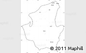 Blank Simple Map of Mohnyin, cropped outside