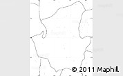 Blank Simple Map of Mohnyin, no labels