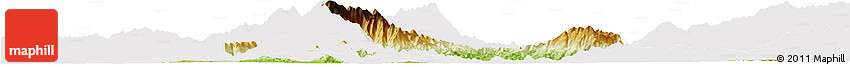 Physical Horizon Map of Myitkyina, cropped outside