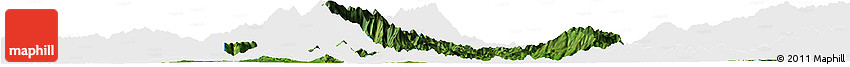 Satellite Horizon Map of Myitkyina, single color outside