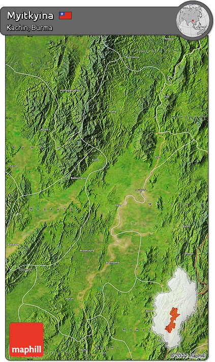 Satellite Map of Myitkyina