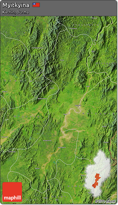Satellite Map of Myitkyina