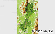 Satellite Map of Myitkyina, physical outside