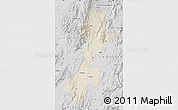 Shaded Relief Map of Myitkyina, desaturated