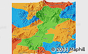 Political Panoramic Map of Myitkyina