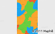 Political Simple Map of Myitkyina