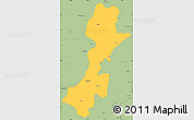 Savanna Style Simple Map of Myitkyina