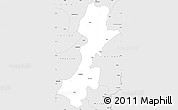 Silver Style Simple Map of Myitkyina