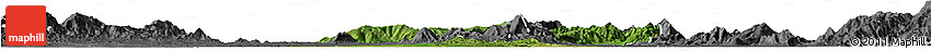 Satellite Horizon Map of Shwegu, desaturated