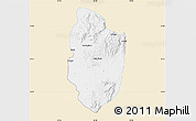 Classic Style Map of Shwegu, single color outside