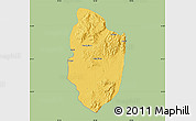Savanna Style Map of Shwegu, single color outside