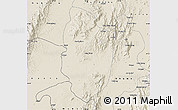 Shaded Relief Map of Shwegu