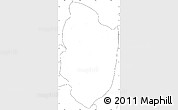 Blank Simple Map of Shwegu, no labels