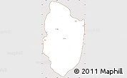 Classic Style Simple Map of Shwegu, cropped outside