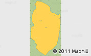 Savanna Style Simple Map of Shwegu, cropped outside
