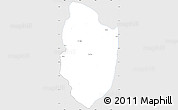 Silver Style Simple Map of Shwegu, single color outside