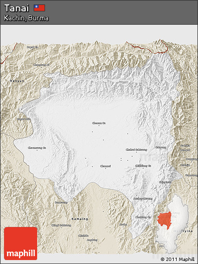 Classic Style 3D Map of Tanai