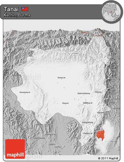 Gray 3D Map of Tanai