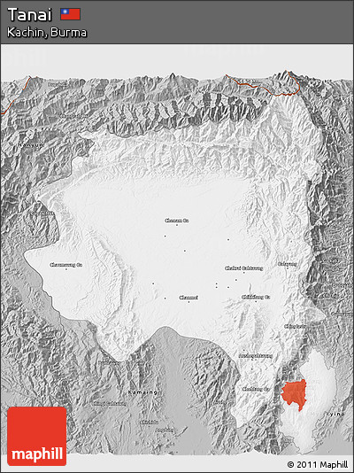 Gray 3D Map of Tanai