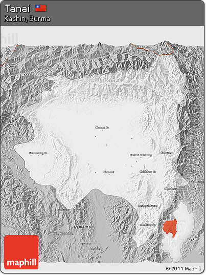 Gray 3D Map of Tanai