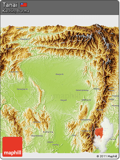 Physical 3D Map of Tanai