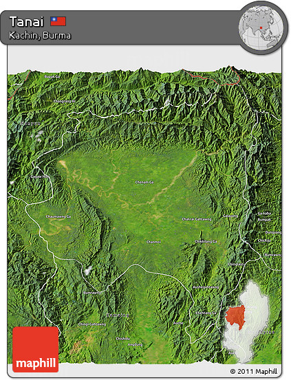 Satellite 3D Map of Tanai