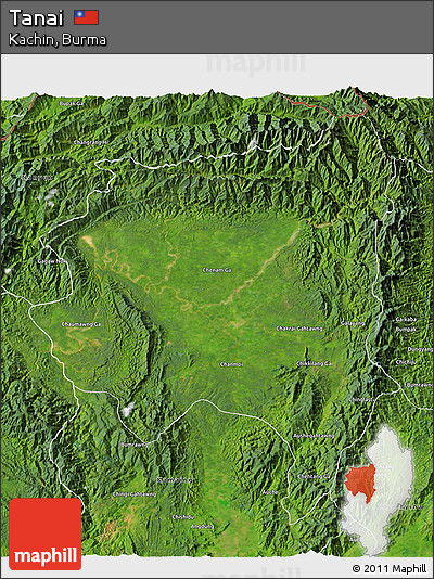 Satellite 3D Map of Tanai