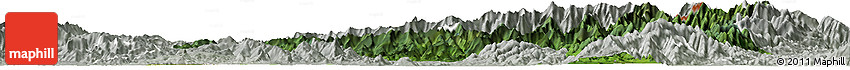 Satellite Horizon Map of Tanai, lighten, semi-desaturated