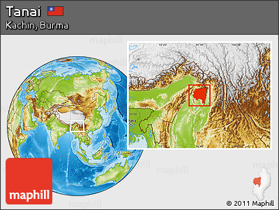 Physical Location Map of Tanai