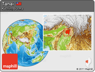 Physical Location Map of Tanai