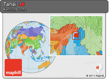 Political Location Map of Tanai