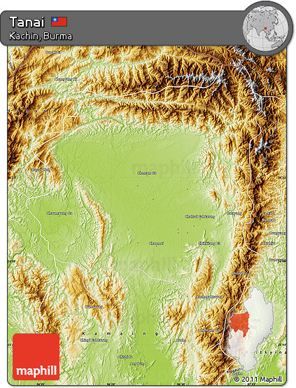 Physical Map of Tanai