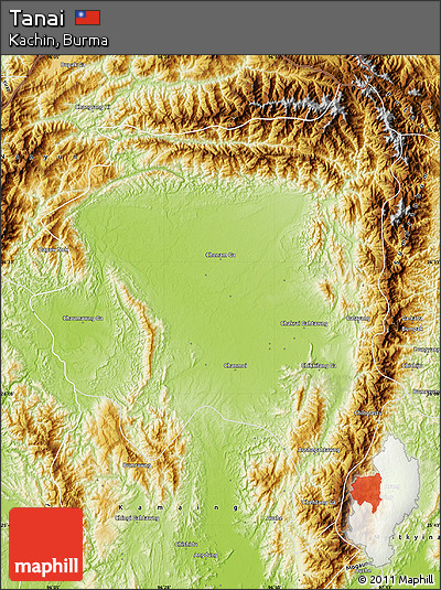 Physical Map of Tanai