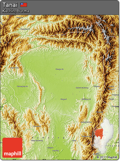 Physical Map of Tanai