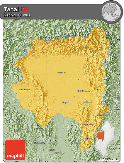 Savanna Style Map of Tanai