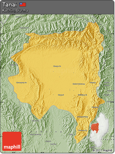Savanna Style Map of Tanai