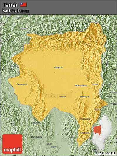 Savanna Style Map of Tanai