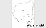 Blank Simple Map of Tanai, cropped outside