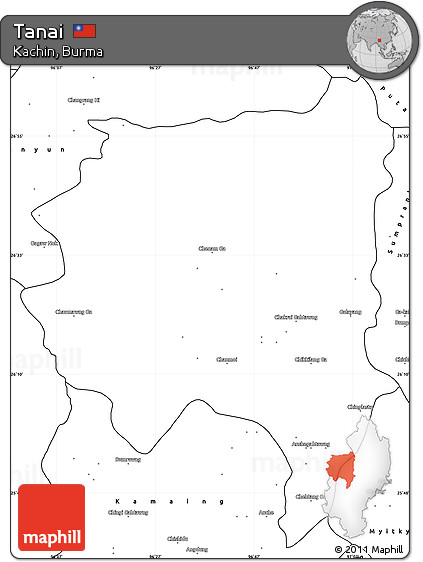 Blank Simple Map of Tanai