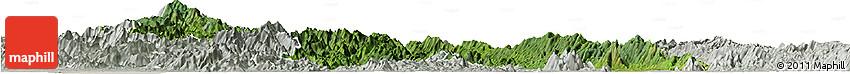 Satellite Horizon Map of Papun, lighten, semi-desaturated