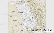 Classic Style 3D Map of Thandaung