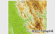 Physical 3D Map of Thandaung