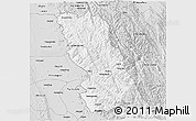 Silver Style 3D Map of Thandaung