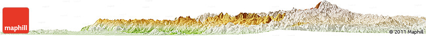 Physical Horizon Map of Thandaung, lighten