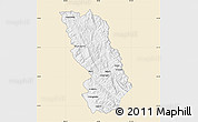 Classic Style Map of Thandaung, single color outside