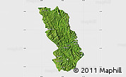 Satellite Map of Thandaung, single color outside
