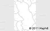 Blank Simple Map of Thandaung, no labels