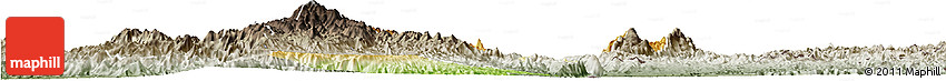 Physical Horizon Map of Bawlakhe, semi-desaturated